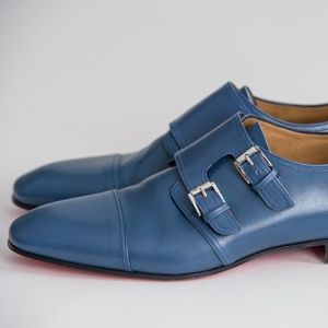 Christian Louboutin-Mens Mortimer Double Monk Red